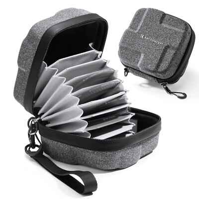 K&F CONCEPT 10 Steckplätze Kamera Objektiv Filter Hartschalen-Filtertasche 82/95