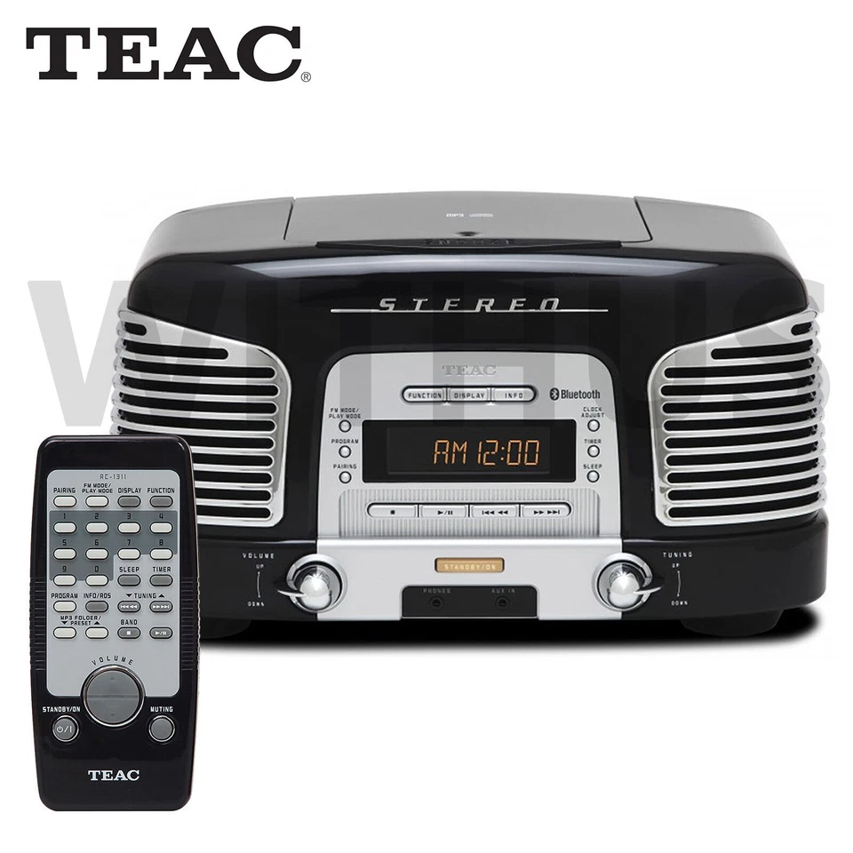 TEAC SL-D930 2.1 ch CD Bluetooth Sound System Classic Mini Audio Black AC 220V_ - Image 2 of 4