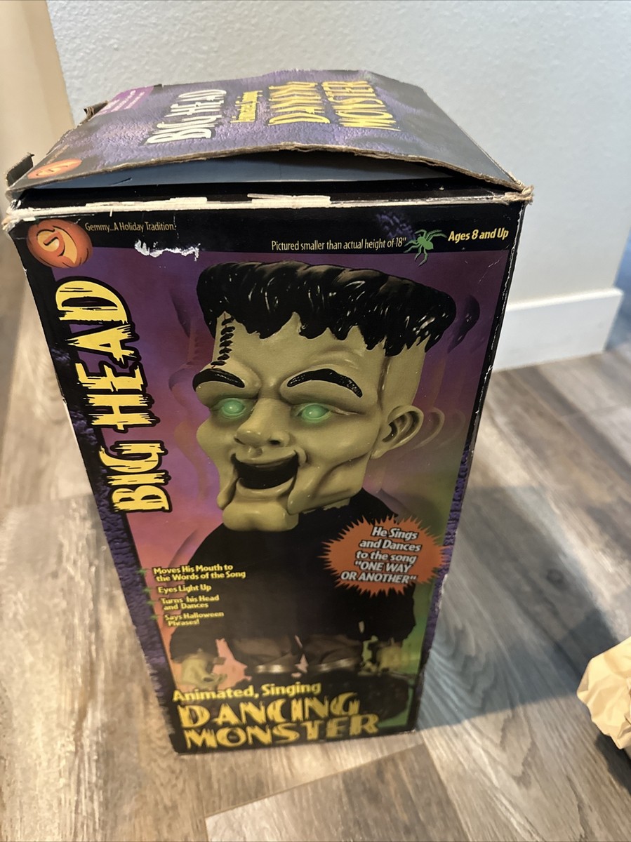 Gemmy Frankenstein Big Head Singing Dancing Monster Halloween