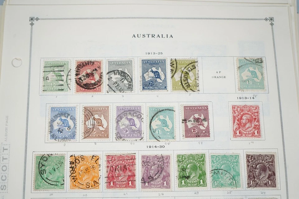 AUSTRALIA 1910s-1980 COLLECTION OF 750+ MINT & USED ON SCOTT PAGES - Image 2 of 4
