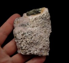 RHODOCHROSITE type locality & QUARTZ !!! ROMANIA -Maramures - CAVNIC /pf891