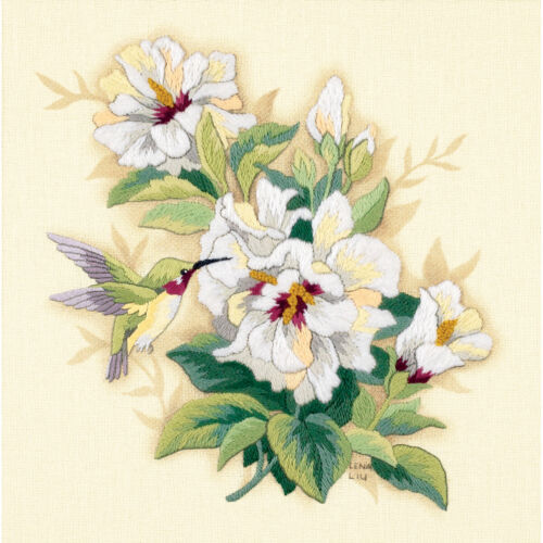 Toile à Broder Imprimée SEG DE PARIS Motif Sissi - 45x60 Cm, 10ct, Bleu, Needlepoint