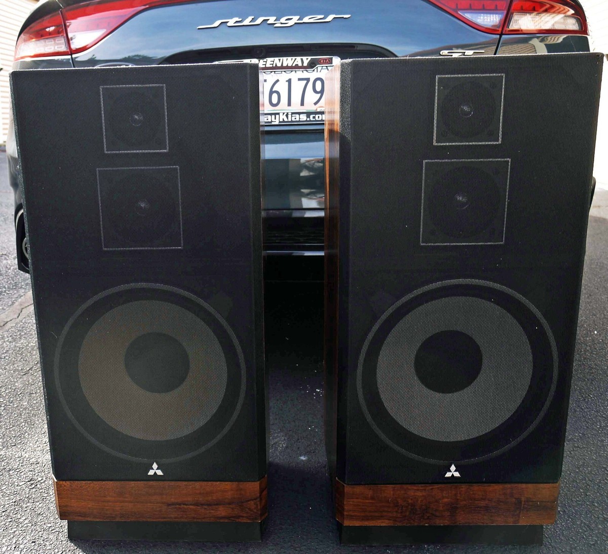 Vintage 80's Mitsubishi SS-105F Tower Speakers Set of 2 | eBay