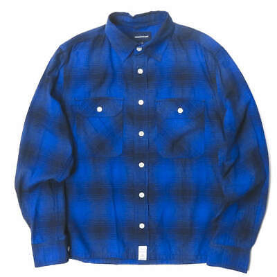 DESCENDANT Japan VANNING CHECK SHIRT Check work shirt 2 Navy DESCENDANT Japan VANNING CHECK SHIRT Check work shirt 2 Navy