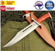 First Blood III Rambo Stallone Hunting Knife Bowie Military Combat Survival