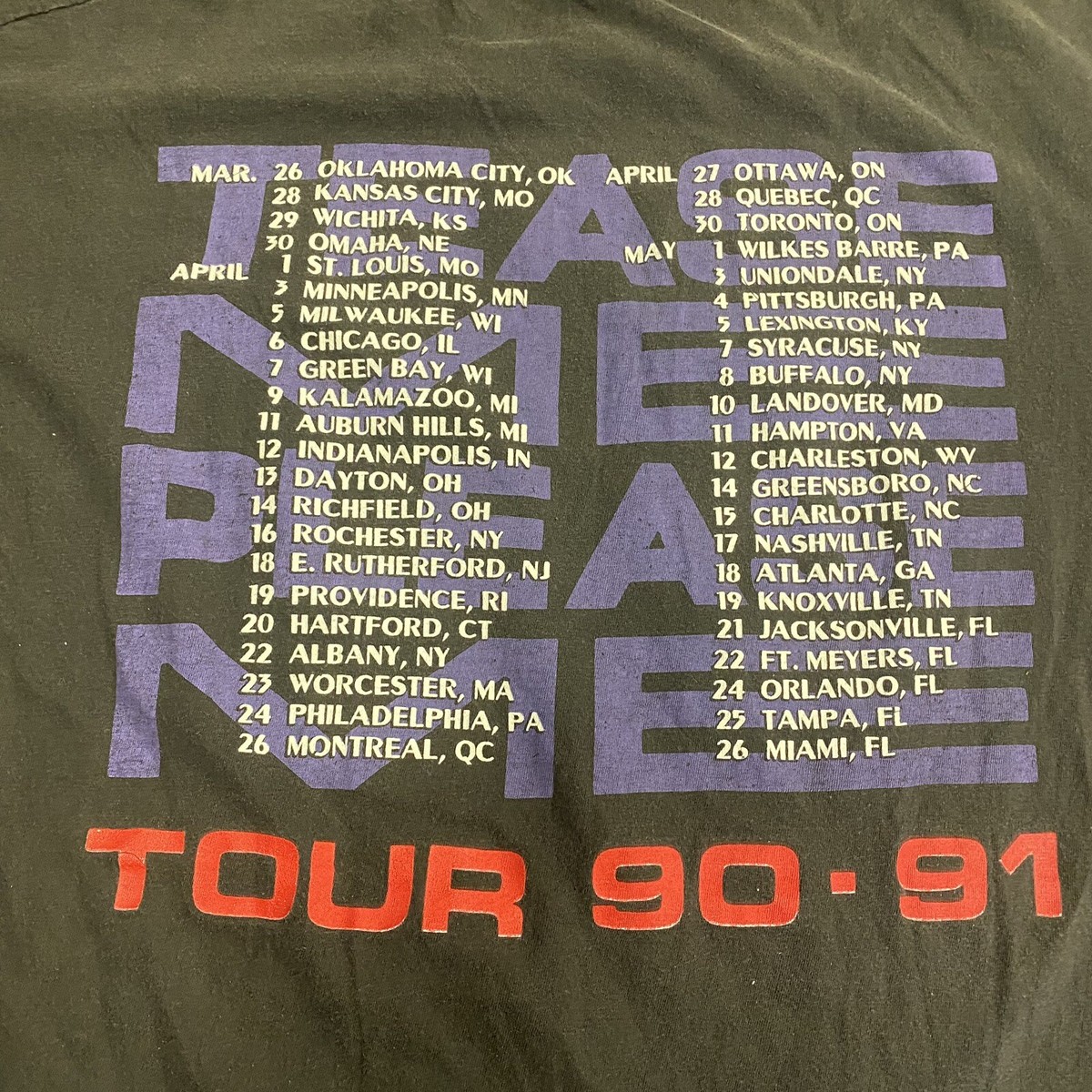 Vintage Scorpions Tease Me Please Me Tour T-Shirt Adult Size XL