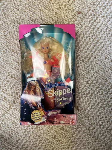 Vtg 1993 Mattel Barbie Mermaid Skipper & the Sea Twins NIB Collectable 10506