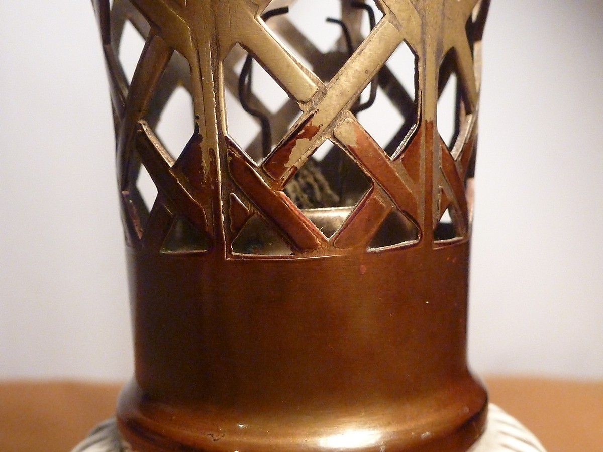 Lampe Berger,made in France,grès,signature illisible, vintage, années 1950-1960. | eBay