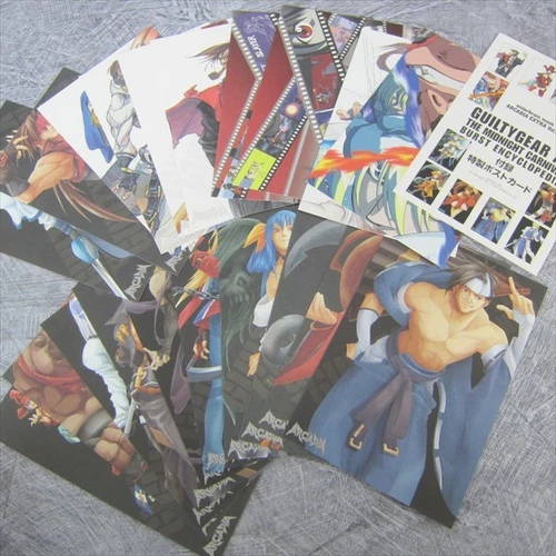 GUILTY GEAR XX Midnight Carnival Lot of 20 Postcard Set Art Book Ltd *