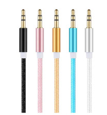 5 PACK 3 FOOT AUXILIARY CORDS 1 meter EL031 phone AUX music jack new plug