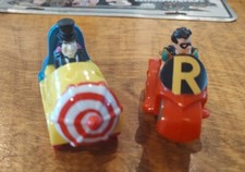McDonald's Premium Toys The Penguin in Car  Robin On Motorcycle 1990'sDC Comics