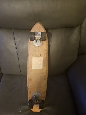 Vintage nash goofy foot wooden sidewalk surfboard skateboard