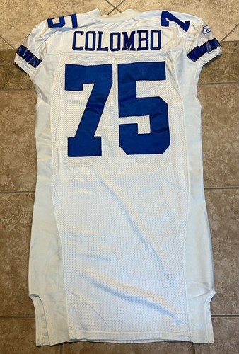 Dallas Cowboys Mark Colombo 2005 Reebok game Worn Jersey Wetrak  Certified