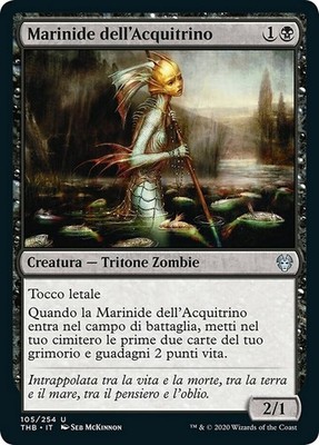 MTG Magic THB Theros Beyond Death - 1x DEU NM 105 U Aquitrin Marine