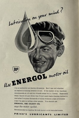 Motor Cycling Year Book 1952. Great advertisements. BP Energol, Dunlop, Mobiloil