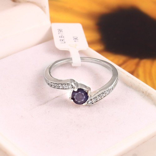 Bague De Fiançailles Homme Yaresul - Argent Sterling 925 Avec Zircons Blancs - Bague Promesse