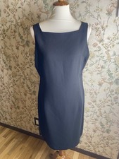 Rena Rowan Vintage Womens Sleeveless Knee Length Little Black Dress Size 14