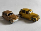 Vintage Diecast Dinky Toys #40F/154 Hillman Minx & #40H Austin Taxi in yellow