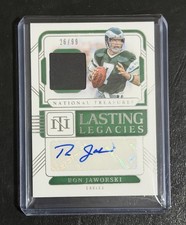 2024 Ron Jaworski Eagles Auto Patch Lasting Legacy Card 26/99