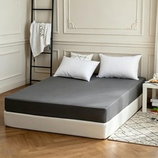 Queen Fitted Sheet - Wide Band Deep Pocket Fits Mattress up to 16'' , Double...