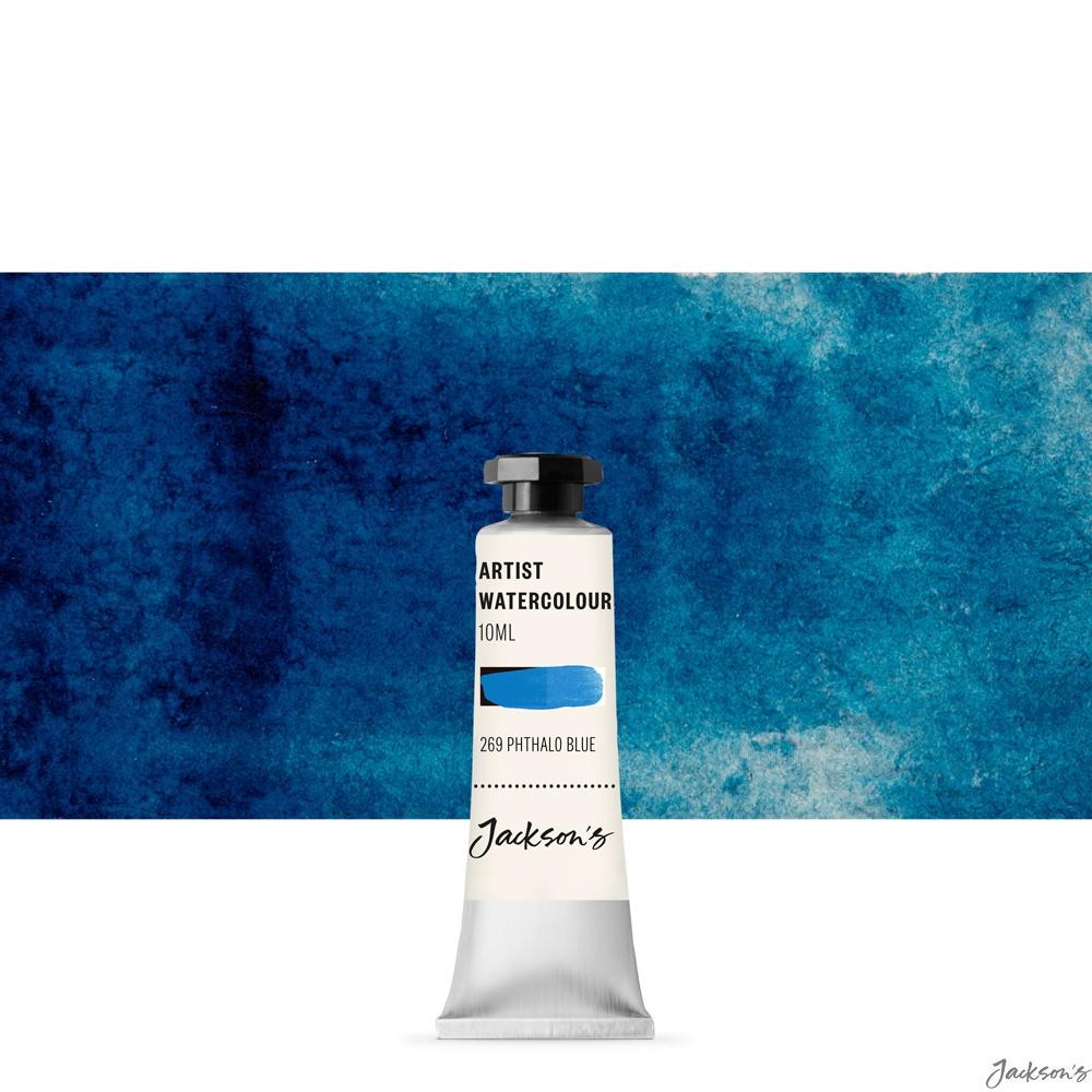 Jackson's : Artist Watercolour Paint : 10ml : Phthalocyanine Blue : Tube of H...