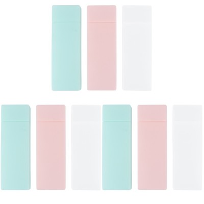  Set of 3 Federmäppchen Durchsichtig Klarsicht Federmappe Schreibwarenfall