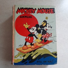 Mickey Mouse Annual 1939 (published 1938). Vintage Walt Disney.