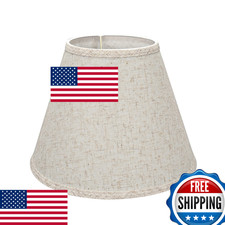 Aspen Creative 58877A Flaxen Empire UNO Lamp Shade 6x12x9