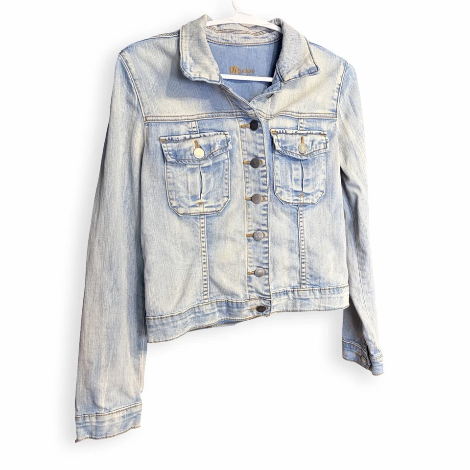 Country Western 牛仔夹克,带印花剪裁,尺寸 Med,上好 — 第 4/4 张图片