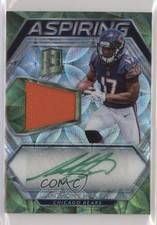 2018 Spectra Aspiring Neon Green Prizm 15/50 Anthony Miller Patch Auto 8k4