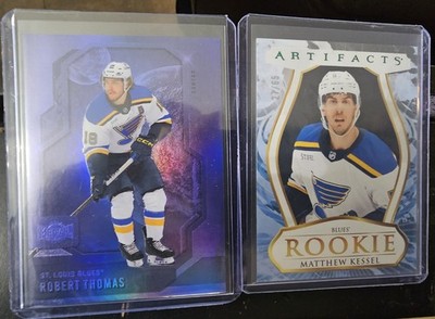 St Louis Blues NHL 2 card Lot Robert Thomas,  Matthew Kessel Description Below