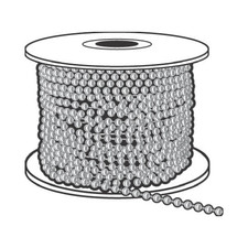 Hy-Ko KBC201 10 Ball Chain, Nickel-Plated, 100 Ft. - Quantity 1