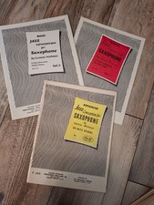 Three Lennie Niehaus Jazz Saxophone Books Basic Conception I and II, Etudes