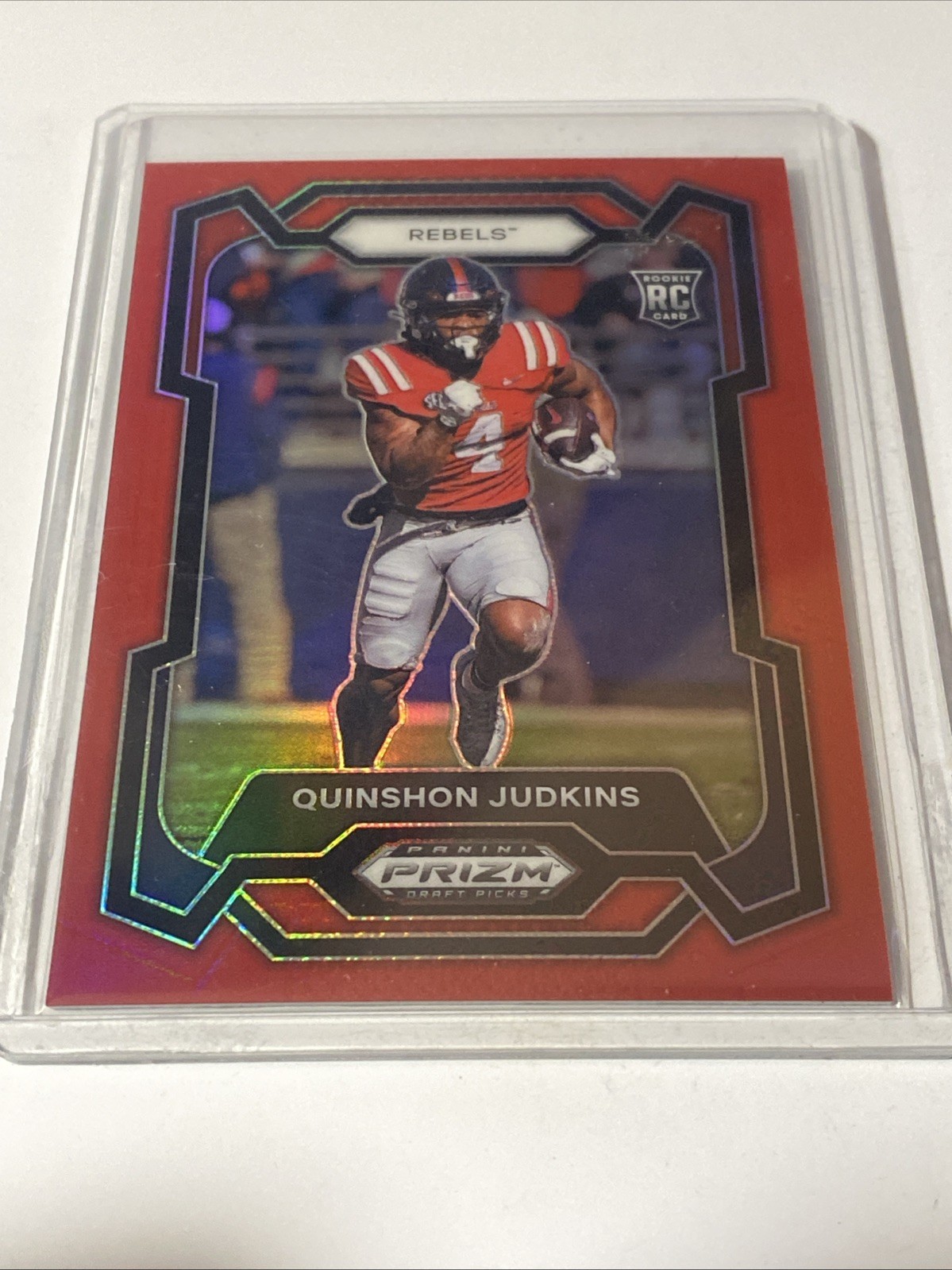 2024 Panini Prizm Draft Picks - Quinshon Judkins #146 Red Prizm /299 (RC)