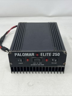 Palomar Elite 250 CB Radio Linear Amplifier Class AB1 Preamp Untested