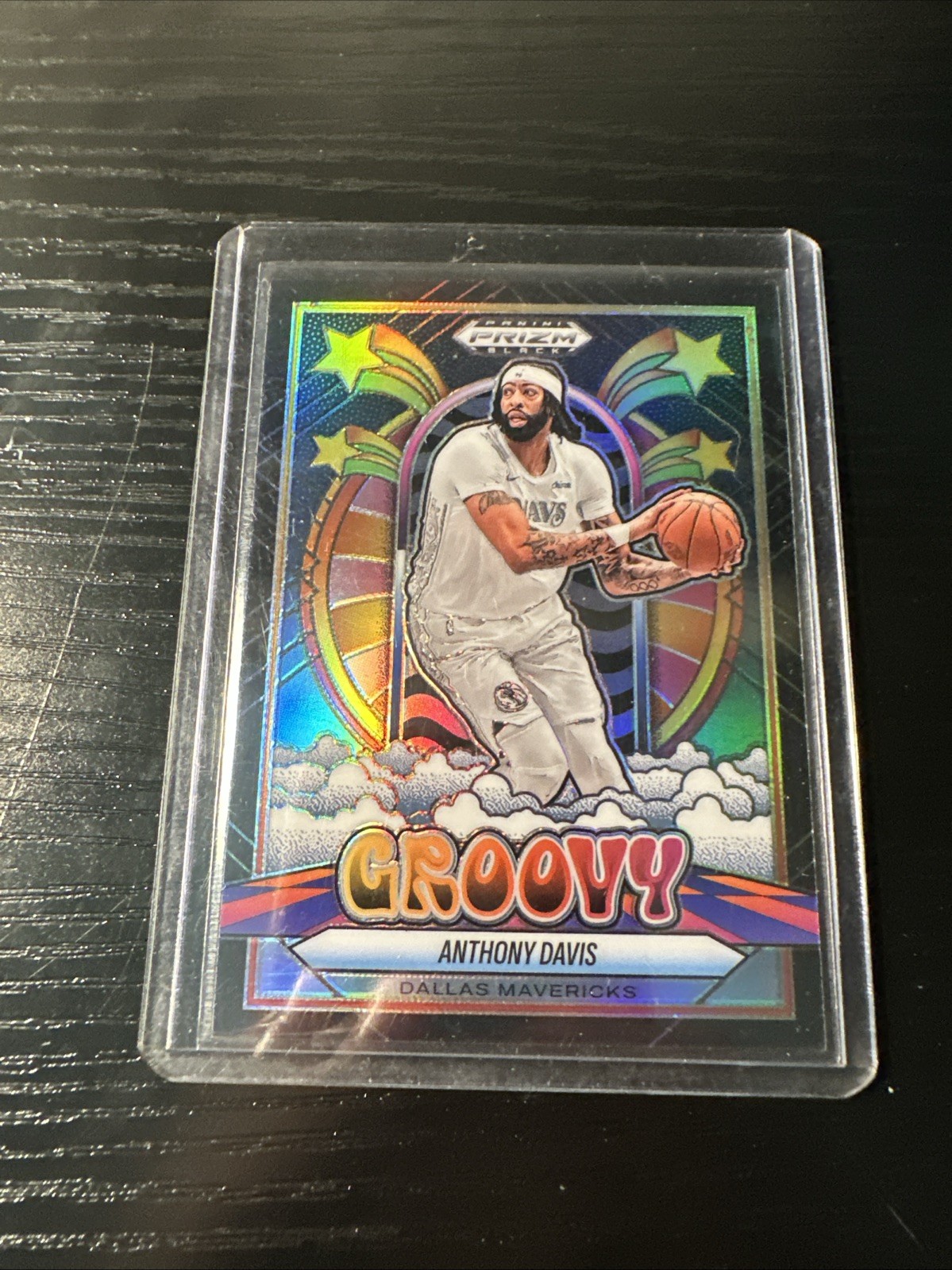 2024 Prizm Black Groovy Anthony Davis Mavs CASE HIT SSP #9