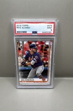 2019 Topps - Pete Alonso #475 Batting Rookie - PSA 9