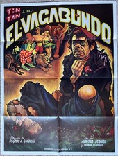 Tin-Tan  EL VAGABUNDO  art of  Garcia Cabral of homeless and circus  poster 3866