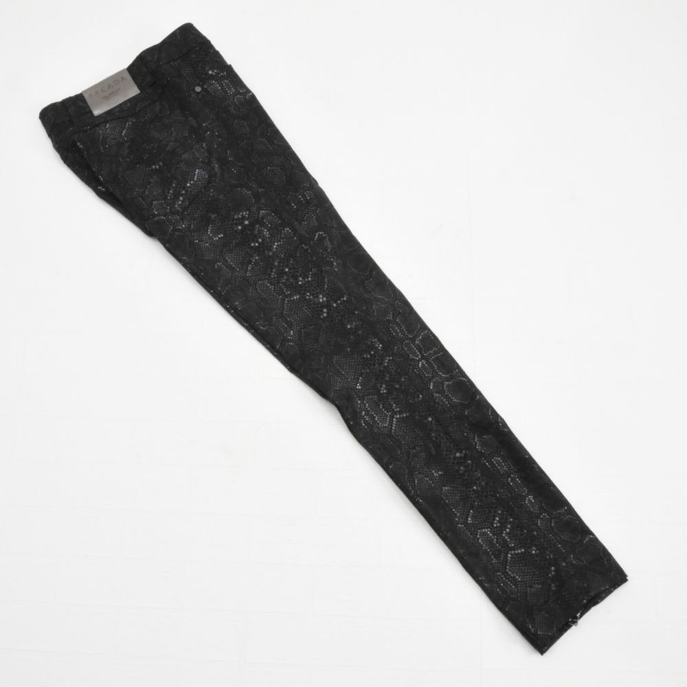ESCADA Python Print Stretch Pants Skinny Fit Blac… - image 5
