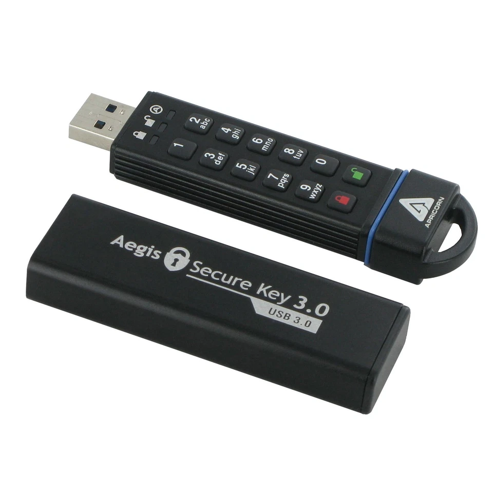 30GB Aegis Secure Key FIPS 140-2 Level 3 Validated 256-bit Encryption USB 3.0... - Image 3 of 4