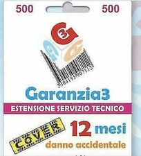 GARANTIE3 G3CIT500 ASSURANCE CONTRE DOMMAGES ACCIDENTELS 12 MOIS MAXIMUM 500€