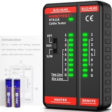 Network Ethernet Cable Tester for RJ45 CAT5 CAT6 CAT7 Wire Continuity Tool