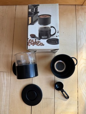 Vintage Enjoy Coffee Tea Maker One Cup w/ Filter NIB Net Nouedad Travel Camping