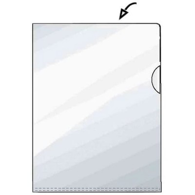 Rexel Clear Plastic Paper Sleeve, A4, Rough, 50-Piece Pack, 214170