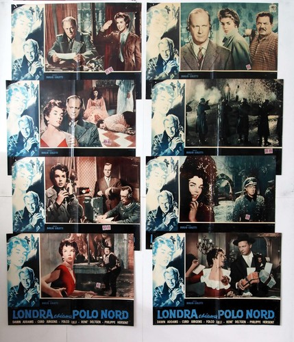 8 pbustas cm.46x66-HOUSE OF INTRIGUE-JURGENS-LULLI-COLETTI-SPY WAR-M75-14