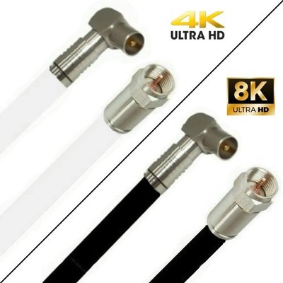 Unitymedia Anschlusskabel für Horizon Box 135dB F-Stecker Koax Stecker 4K 8K HD 