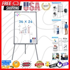 Easel Whiteboard - Magnetic Portable Dry Erase 36 x 24 Tripod Height Adjustab...