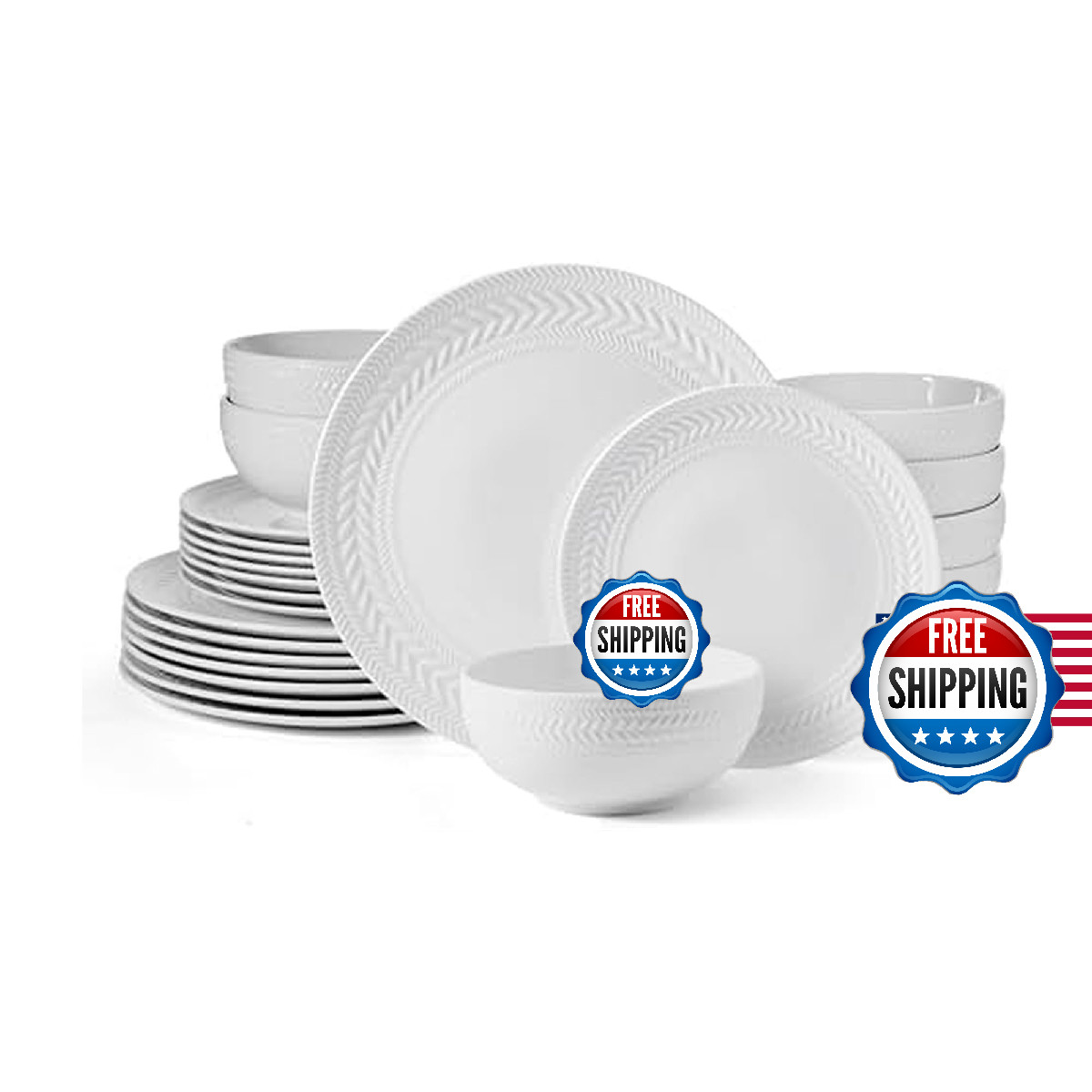 Pfaltzgraff Josephine 24 piece Dinnerware Set, Service for 8