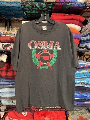 Vintage Jerzees Shirt Mens XL Black OSMA Oklahoma Sports Medicine USA Graphic