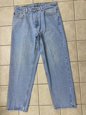 Polo Ralph Lauren Loose Fit tapered Leg 34 x 30 Mens Jeans Blue Cotton Denim